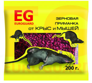 Зерно EUROGARD от крыс, мышей 200 г