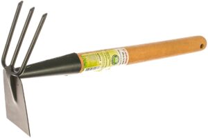 GRINDA PROLINE Мотыга-рыхлитель лопатка+3 зуба с дерев.ручкой,421517
